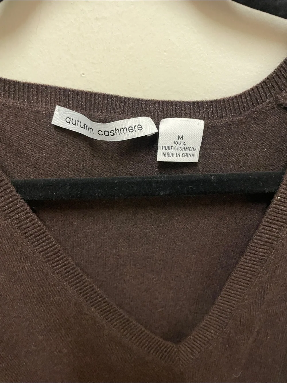 J. Crew V-Neck Sweater in Dark Brown | Size: M